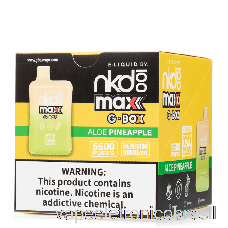 Vape Recarregável [pacote Com 10] Gbox X Naked 100 5500 Descartável
